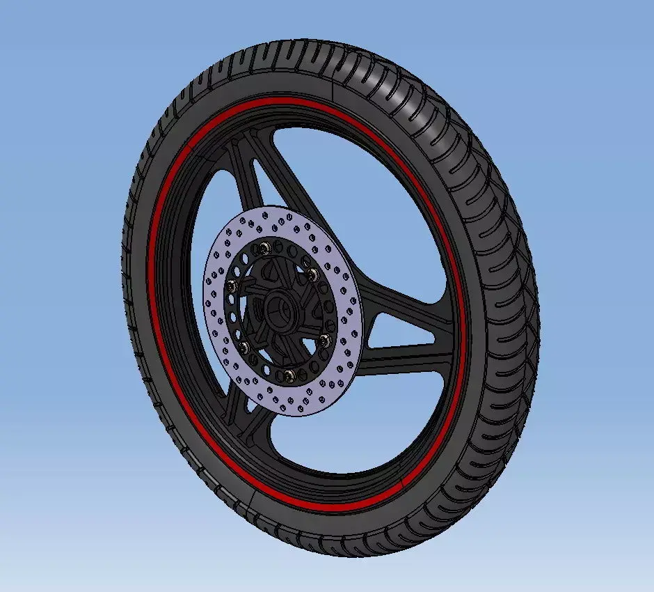 Front wheel YBR 125 3D model