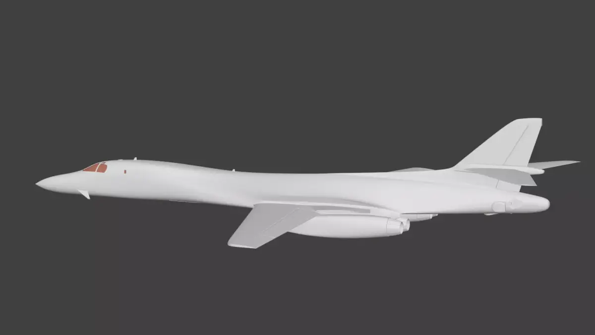 Rockwell B-1 Lancer 3D print model