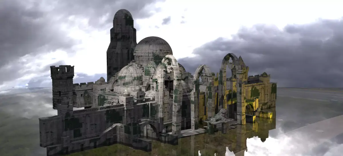 Narnian fortress forest Towers 3D model
