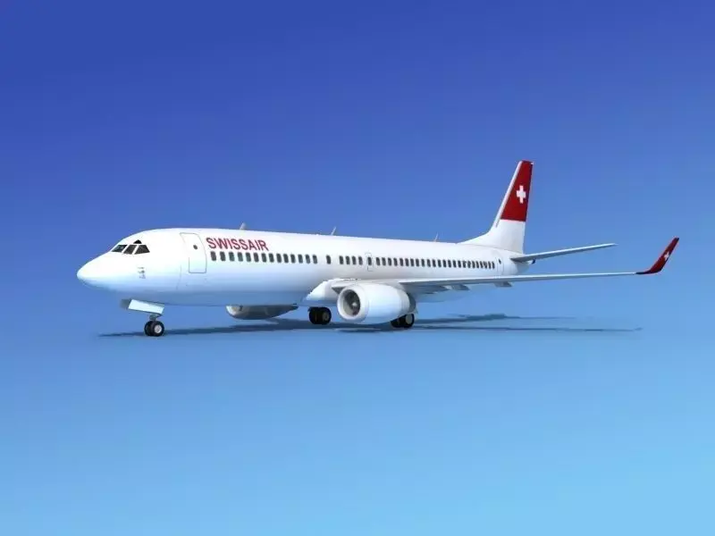 Boeing 737-800 Swissair 3D model