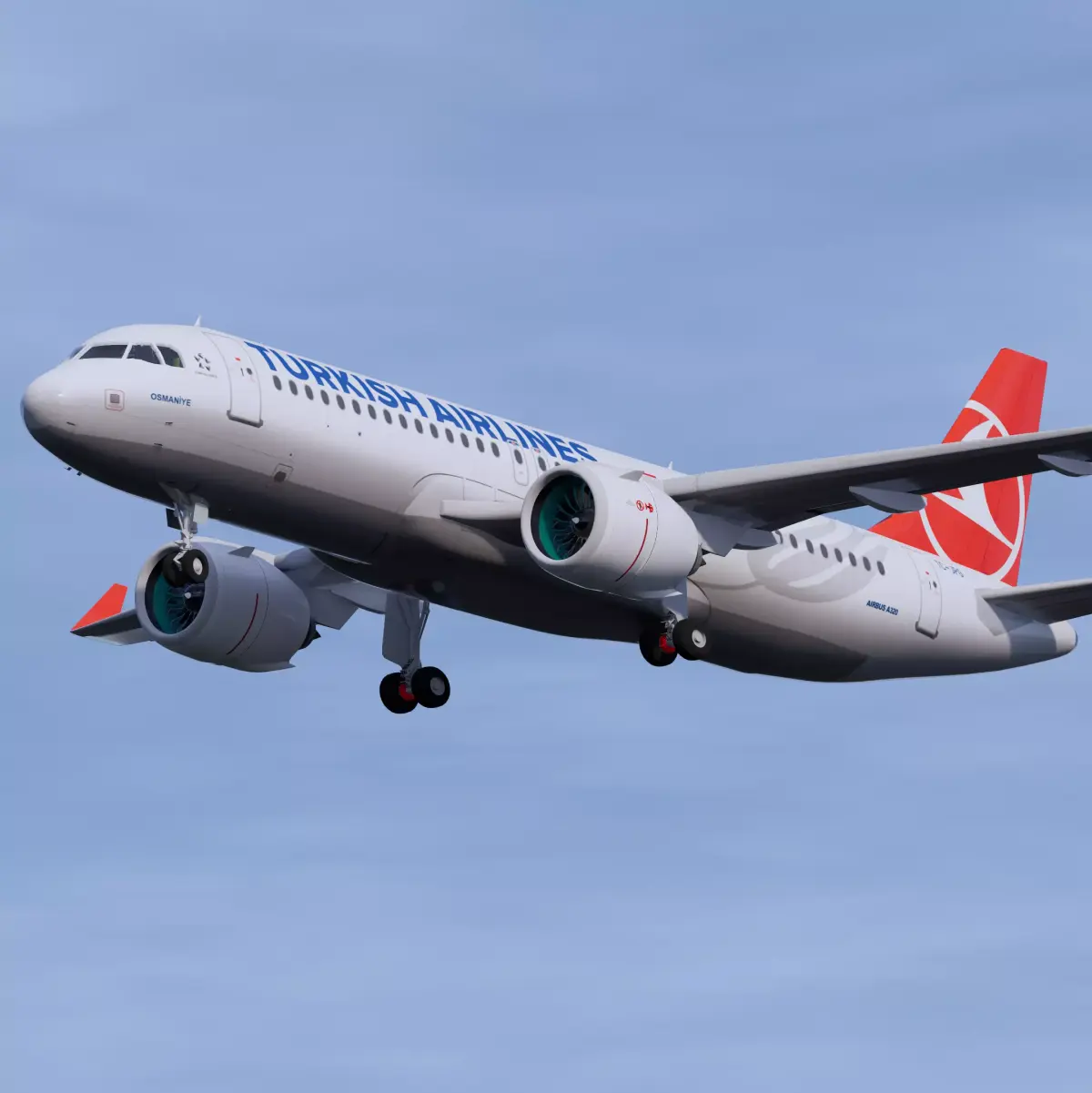Turkish Airlines A320 3D model