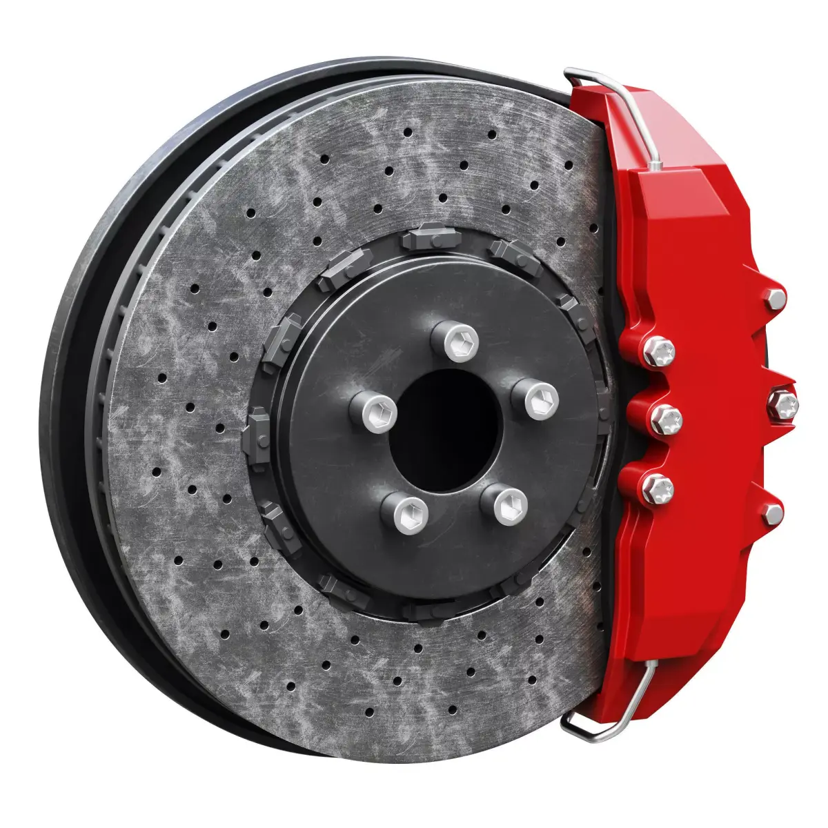 Car braking system for supercars 3D model