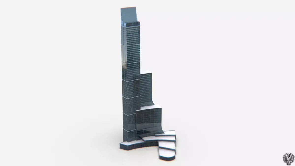 Central Building 3D model purchase