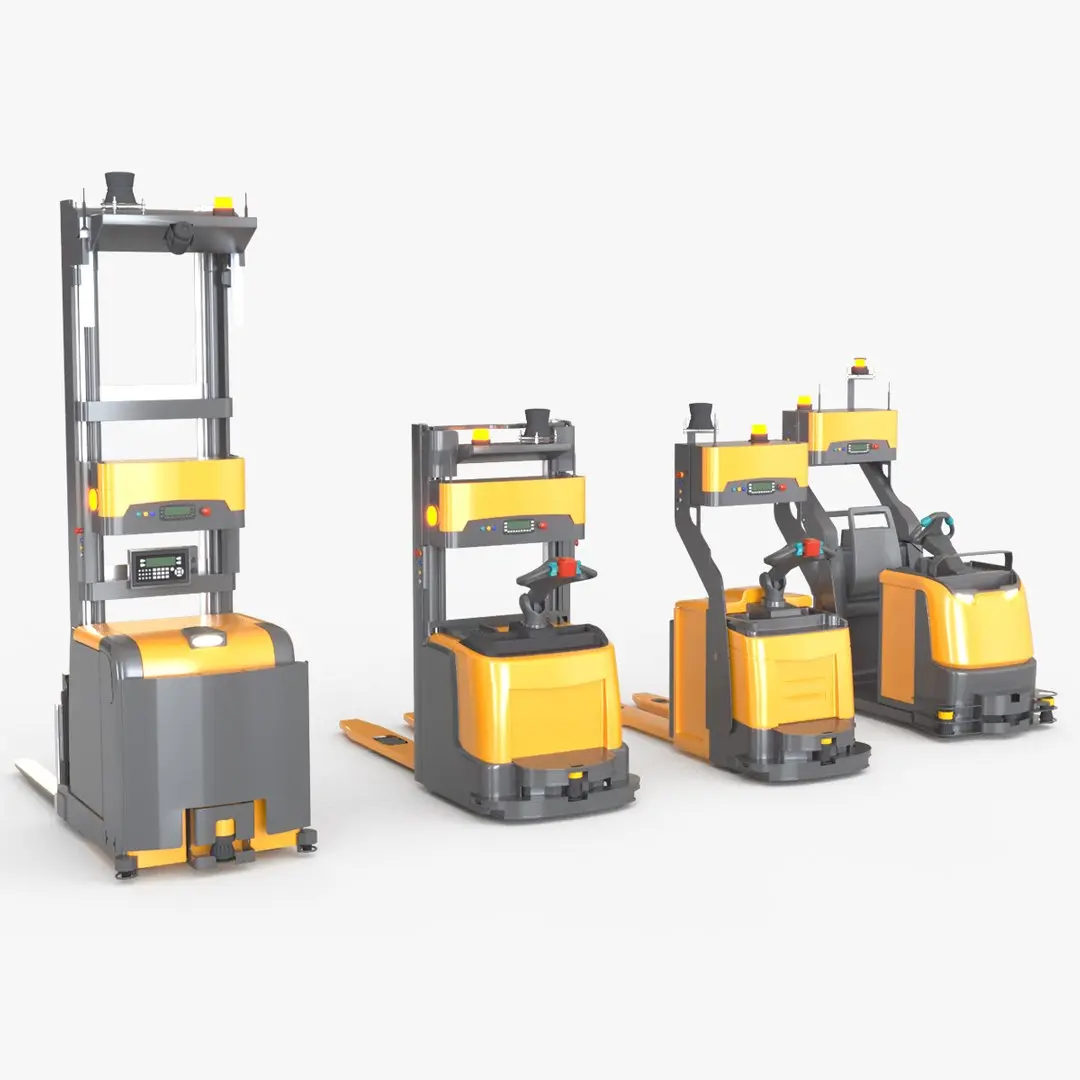 AGV AMR Cobot autonomous transport set 2 3D model