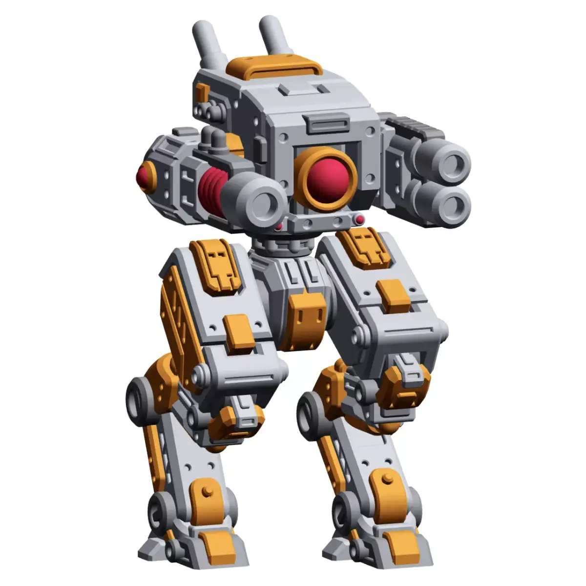 Mech Forge Cricket Miniature SciFi Mech for Tabletop Wargames  3D print model