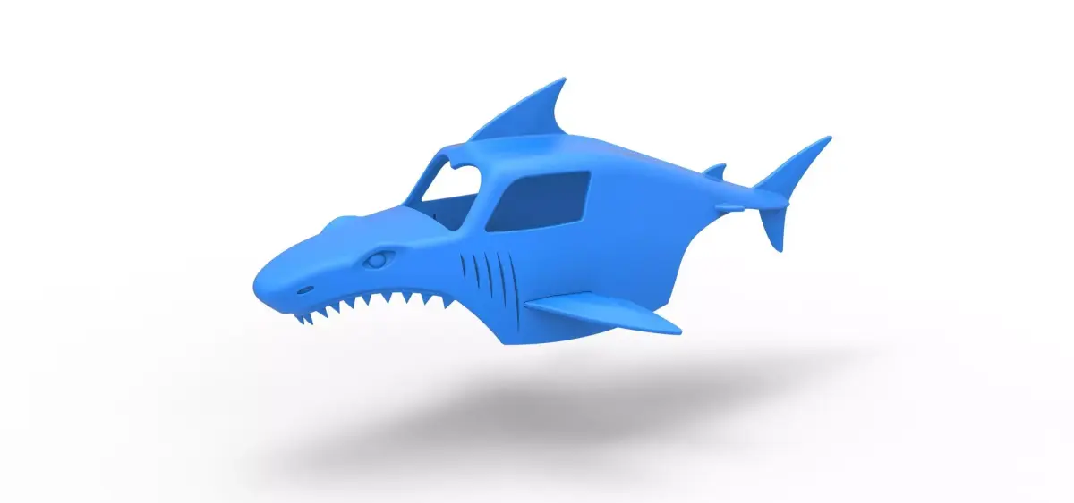 Shark shell for monster truck Scale 1 to 25 3D print model