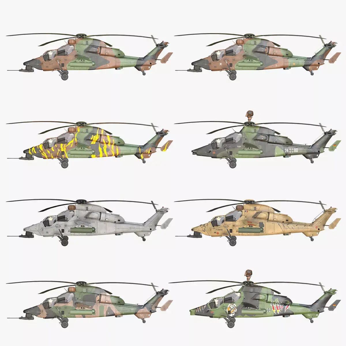 Helicopters Tiger EC-665 Collection 