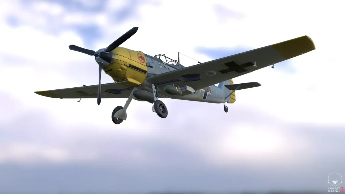 BF-109 E propeller plane 3D model