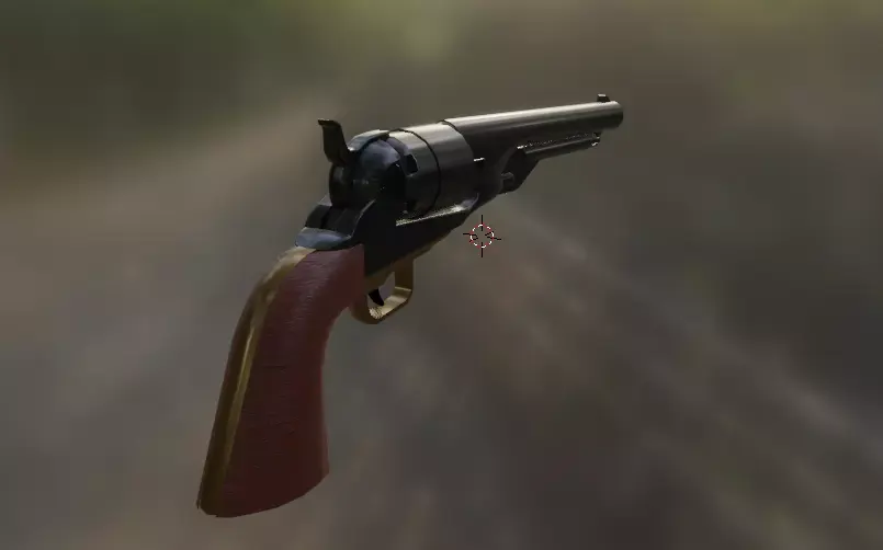 colt 1860 Free low-poly 3D model