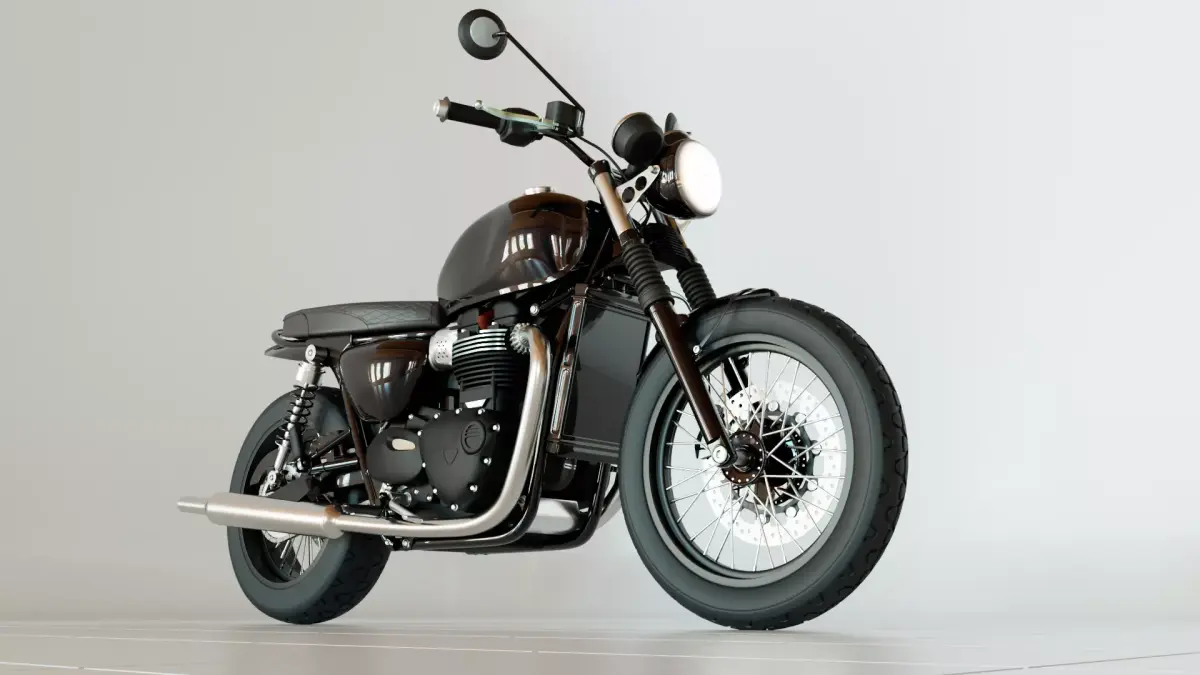 Triumph T100 bonneville Custom 3D model