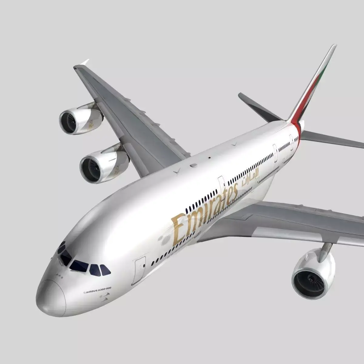 Airbus A-380 Emirates 3D model