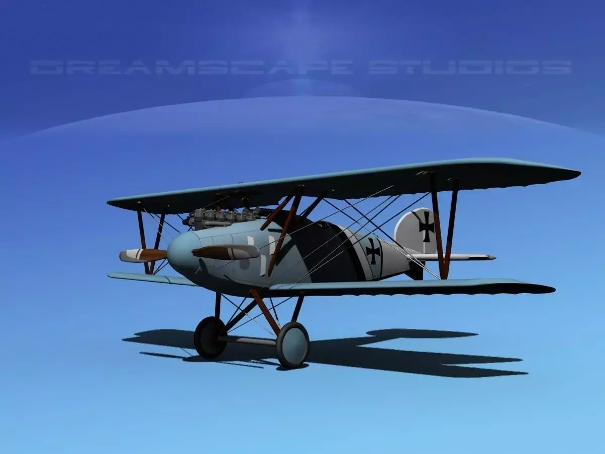 Albatross DIII Fighter 3D model V3