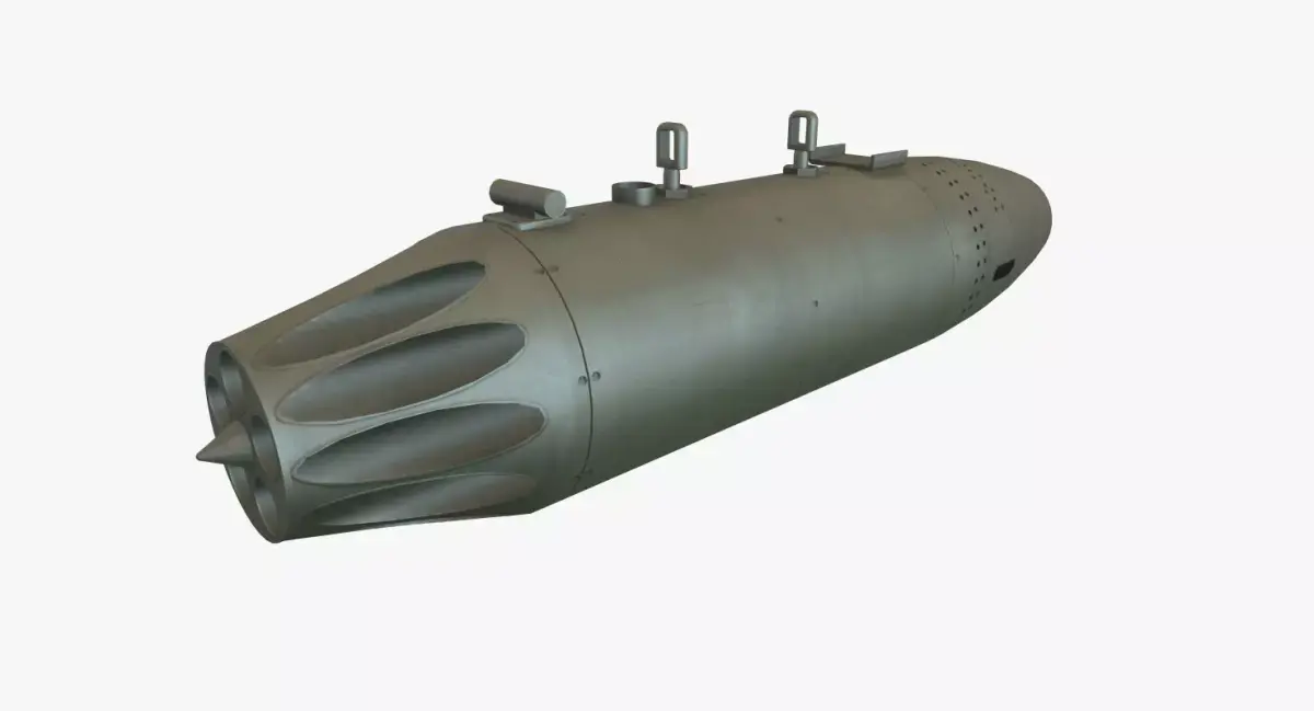 Rocket Launcher UB-16-57 Low-poly 3D model