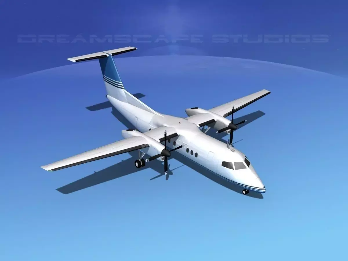 Dehaviland DHC-8 100 Corporate 2 3D model