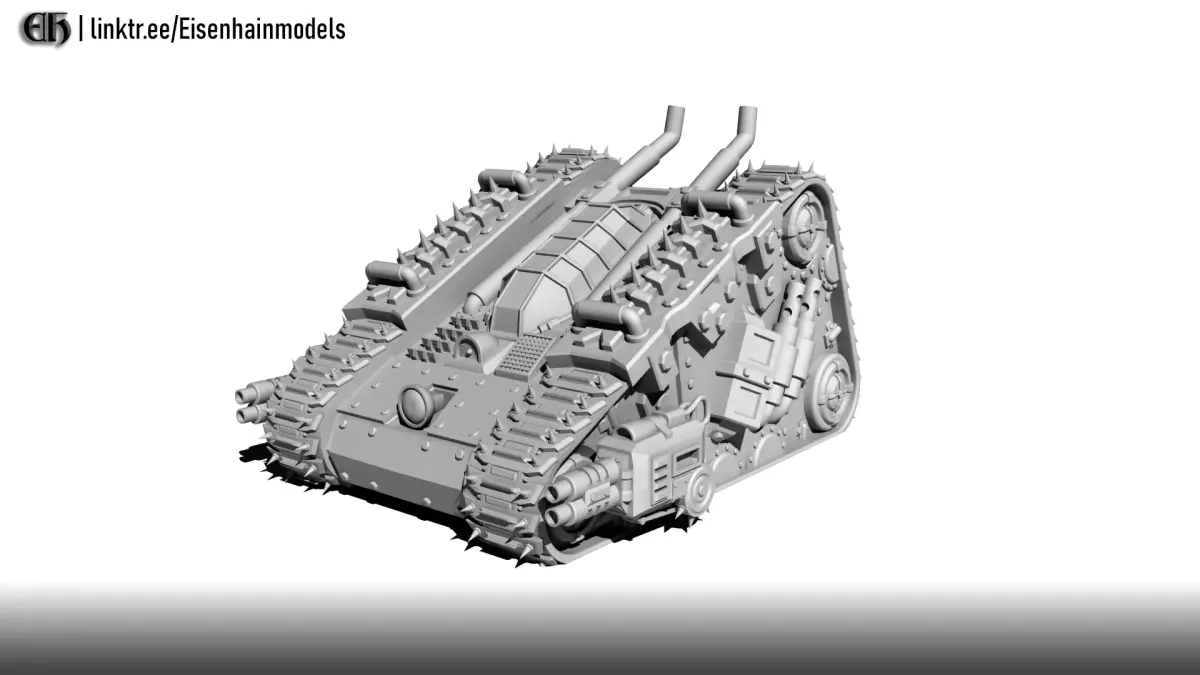 Flitzer-K1 Wargame Tank 3D print model