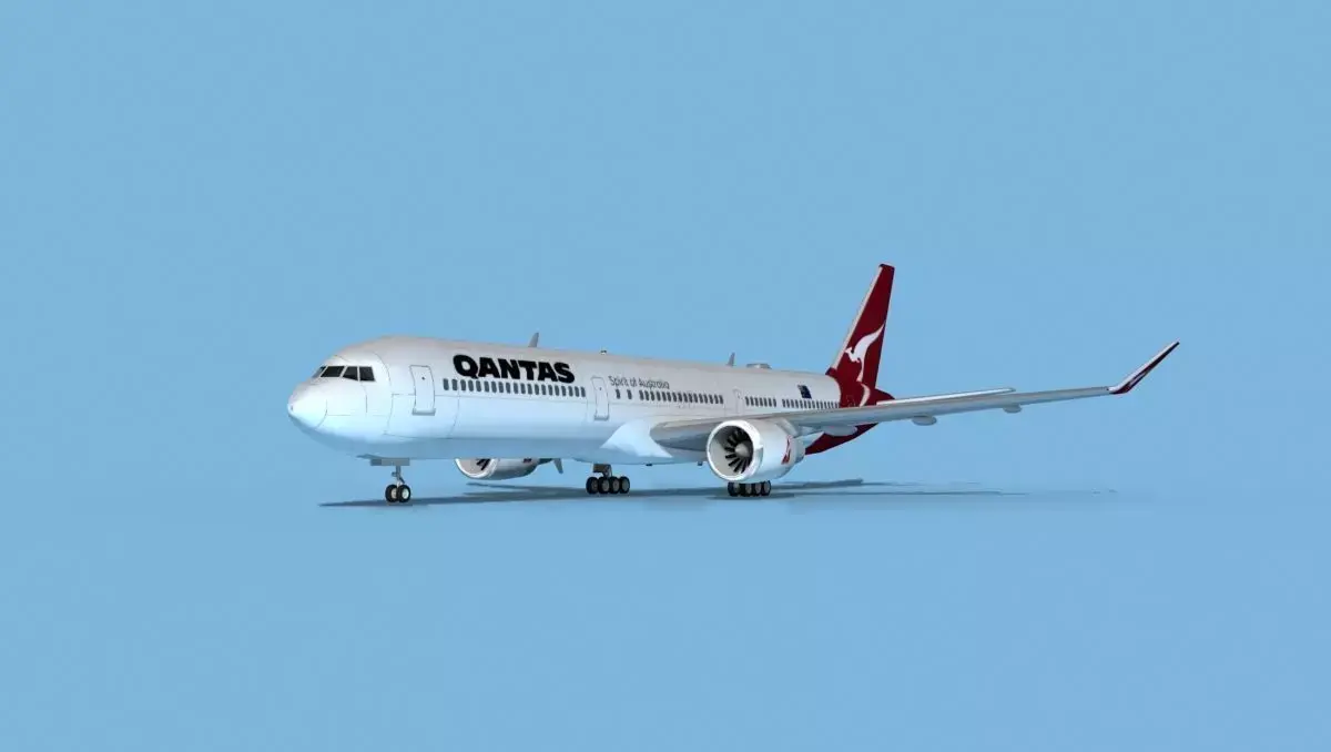 Boeing 767-400 Qantas 3D model