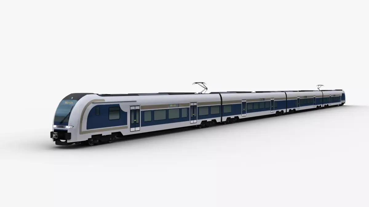 Low Poly Train 11 Low-poly 3D model
