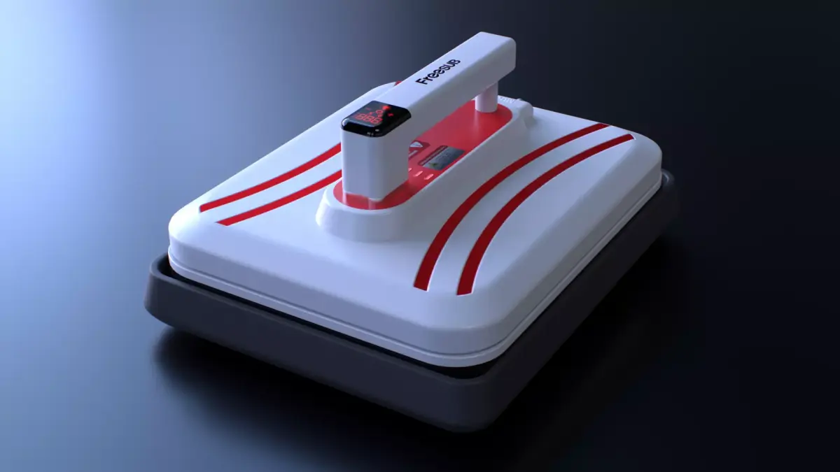 Freesub Easy Press Heat press Low-poly 3D model