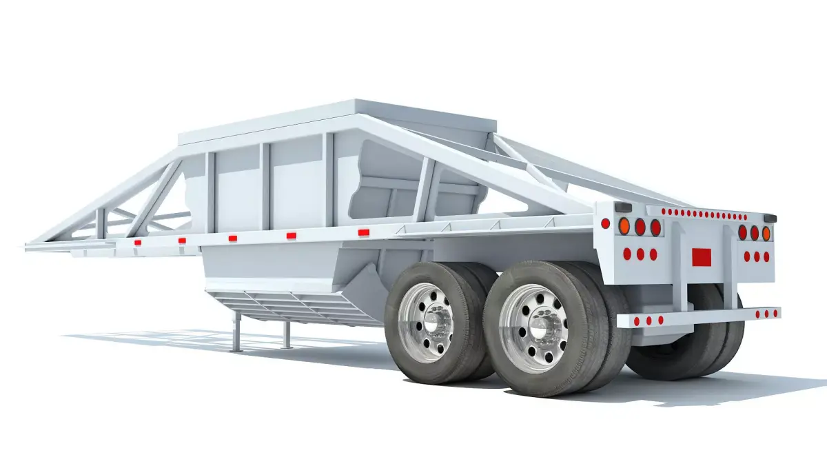 Bottom Dump Trailer 3D model