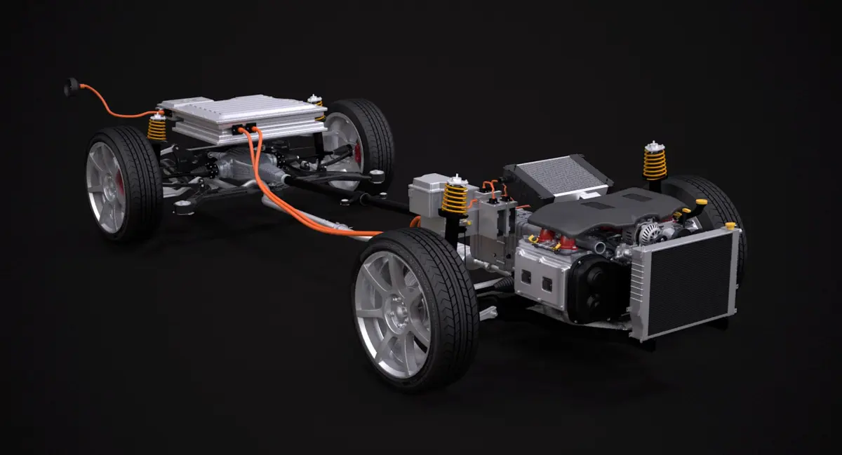 4x4 Hybrid Suspension 3D model purchase