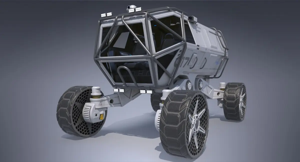 Sci-fi Scout Vehicle Rover 3D model