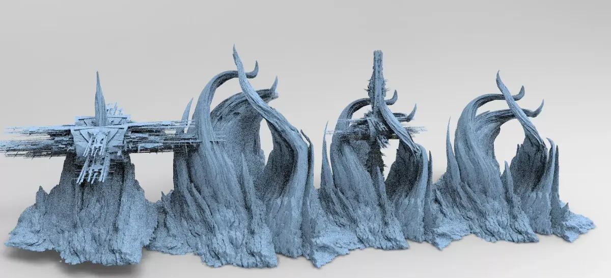 Spiral Mountain Kit bash 2  3D model