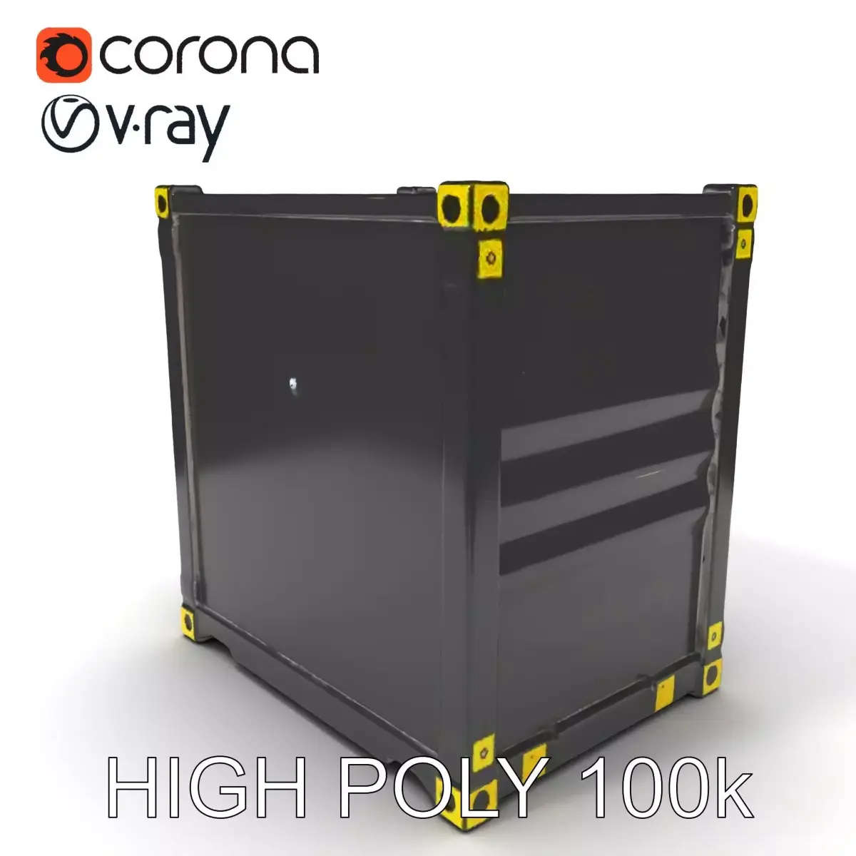 Shipping Container D Model Pack with PBR Textures Low-poly 3D model