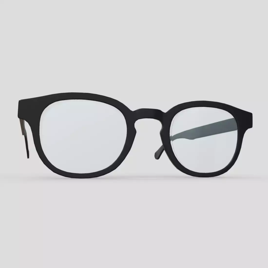 Glasses 6 reading Low-poly 3D model