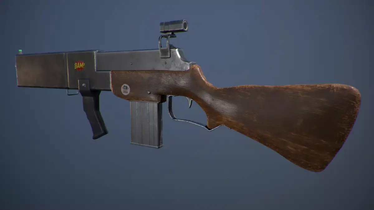 Rifle Low-poly 3D model buy
