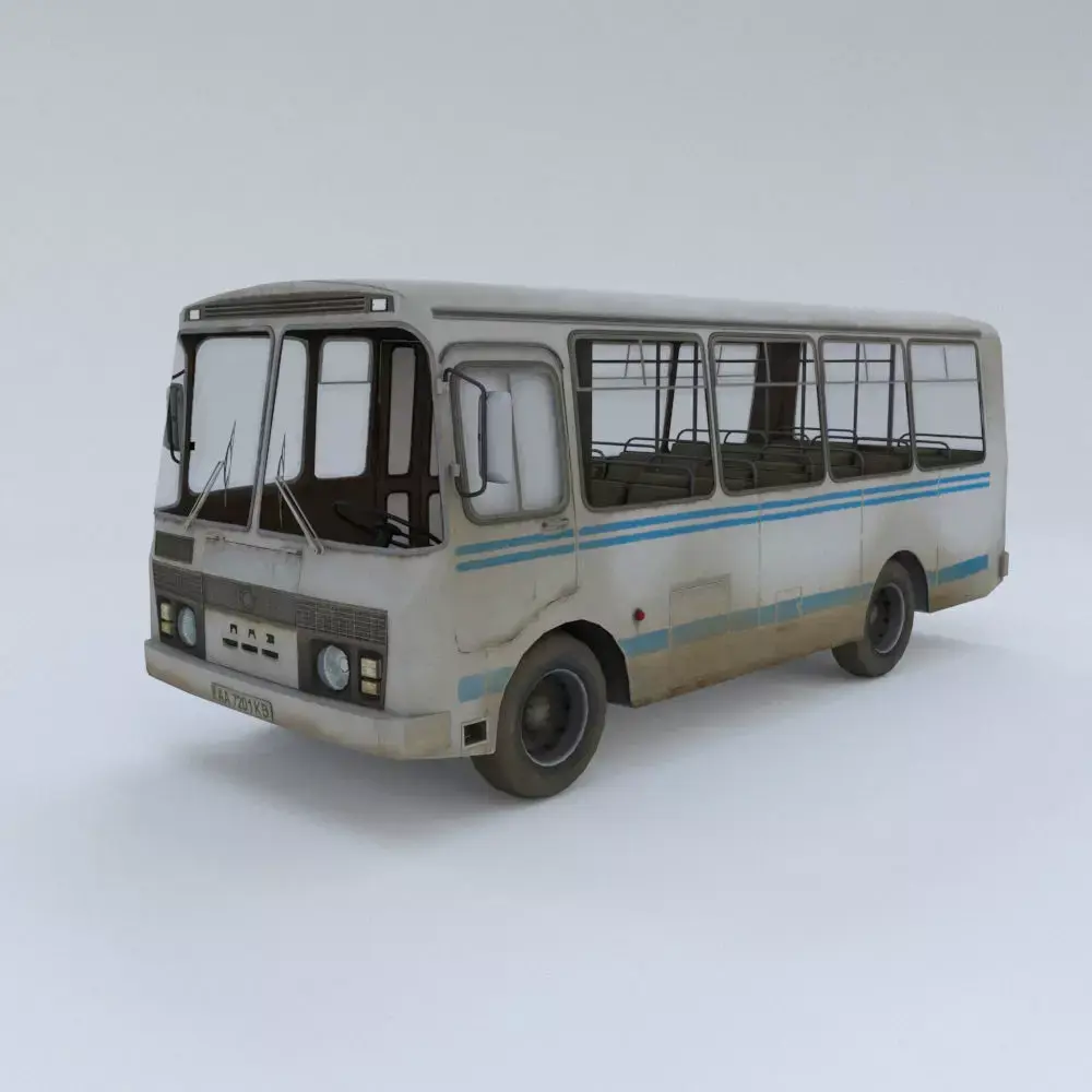 PAZ Bus - Low Poly Low-poly 3D model