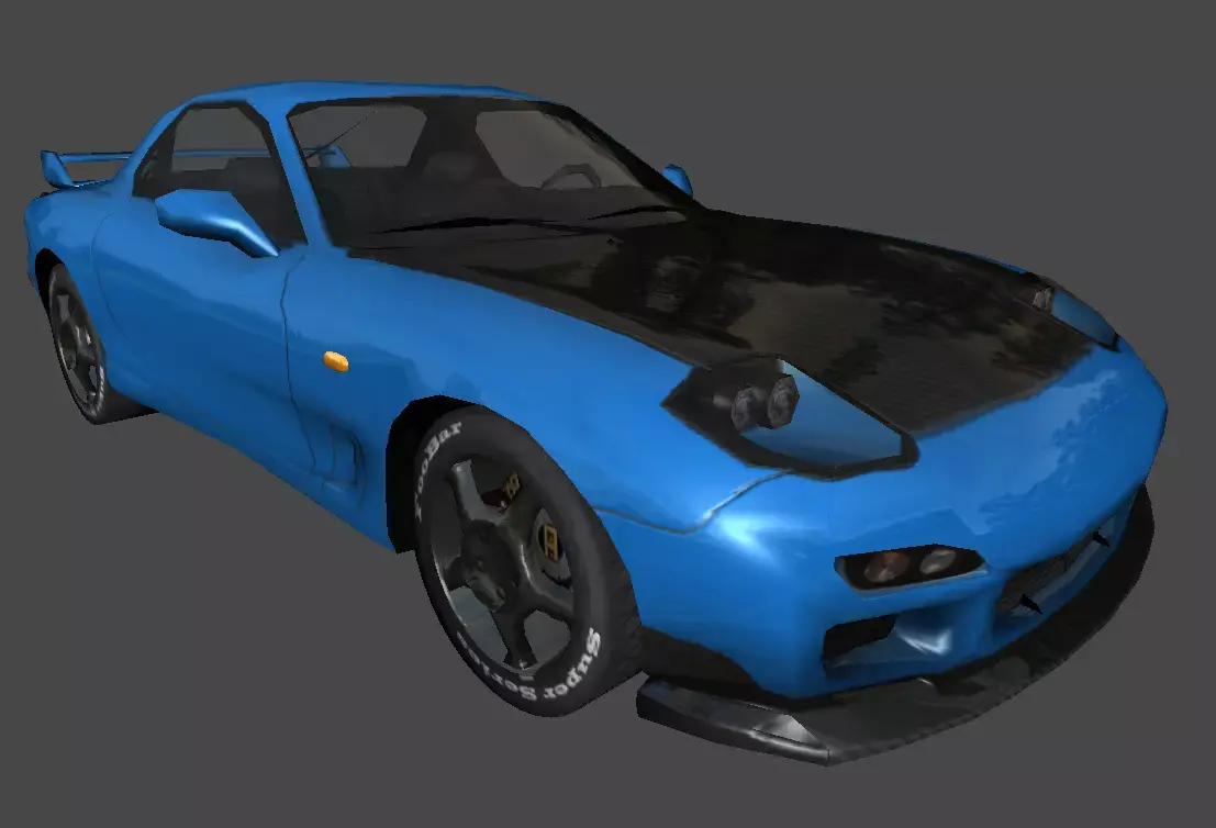Mazda RX7 Free low-poly 3D model