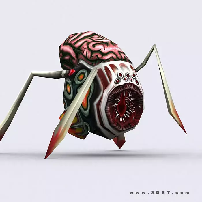 3DRT - Insectoid Monster Spider Low-poly 3D model