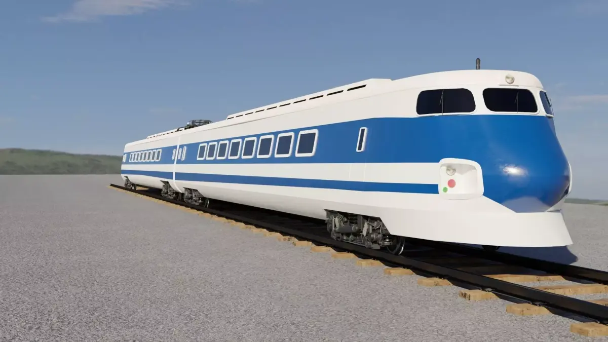 Train 3D model japanese high speed 3D model