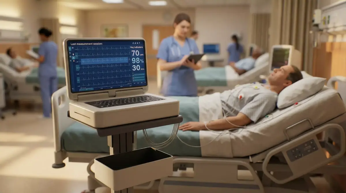 Electrocardiograph machine Low-poly 3D model