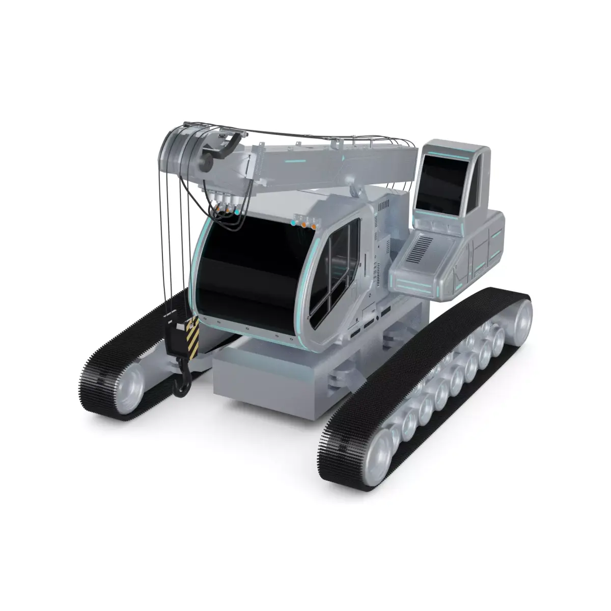 Snowcat Mounted Crane 3D model buy