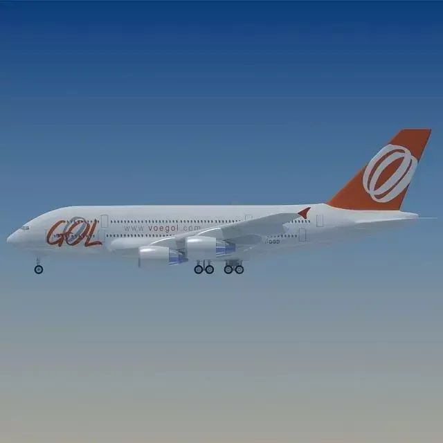 Gol Airlines Airbus A380 3D model