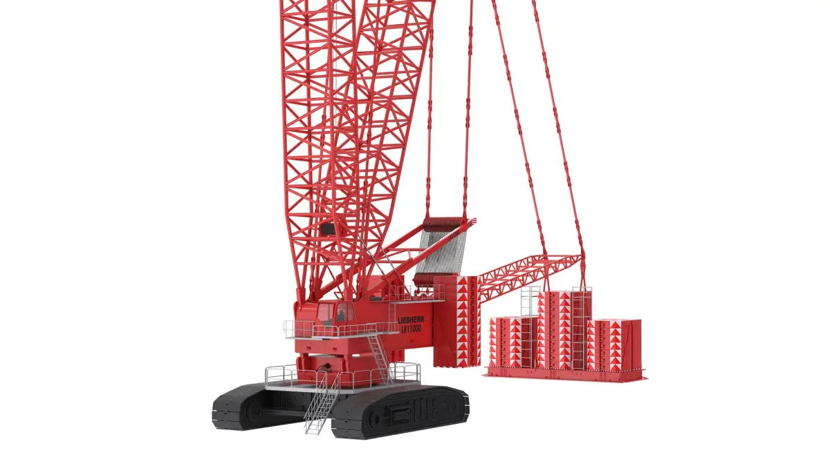 LIEBHERR LR 11000 Heawy Crawler Crane 3D model