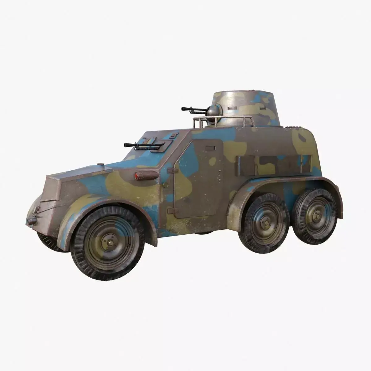 OA vz 30 Armoured Car Czechoslovak Mental Ray 3D model
