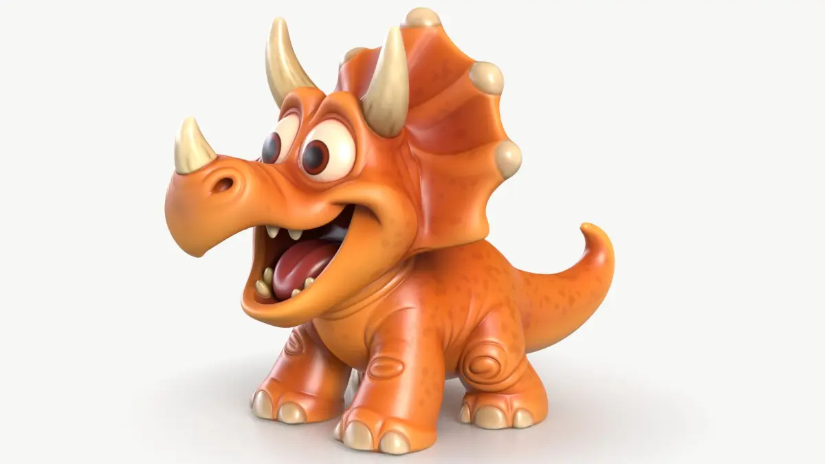 Triceratops Toy 1 3D model