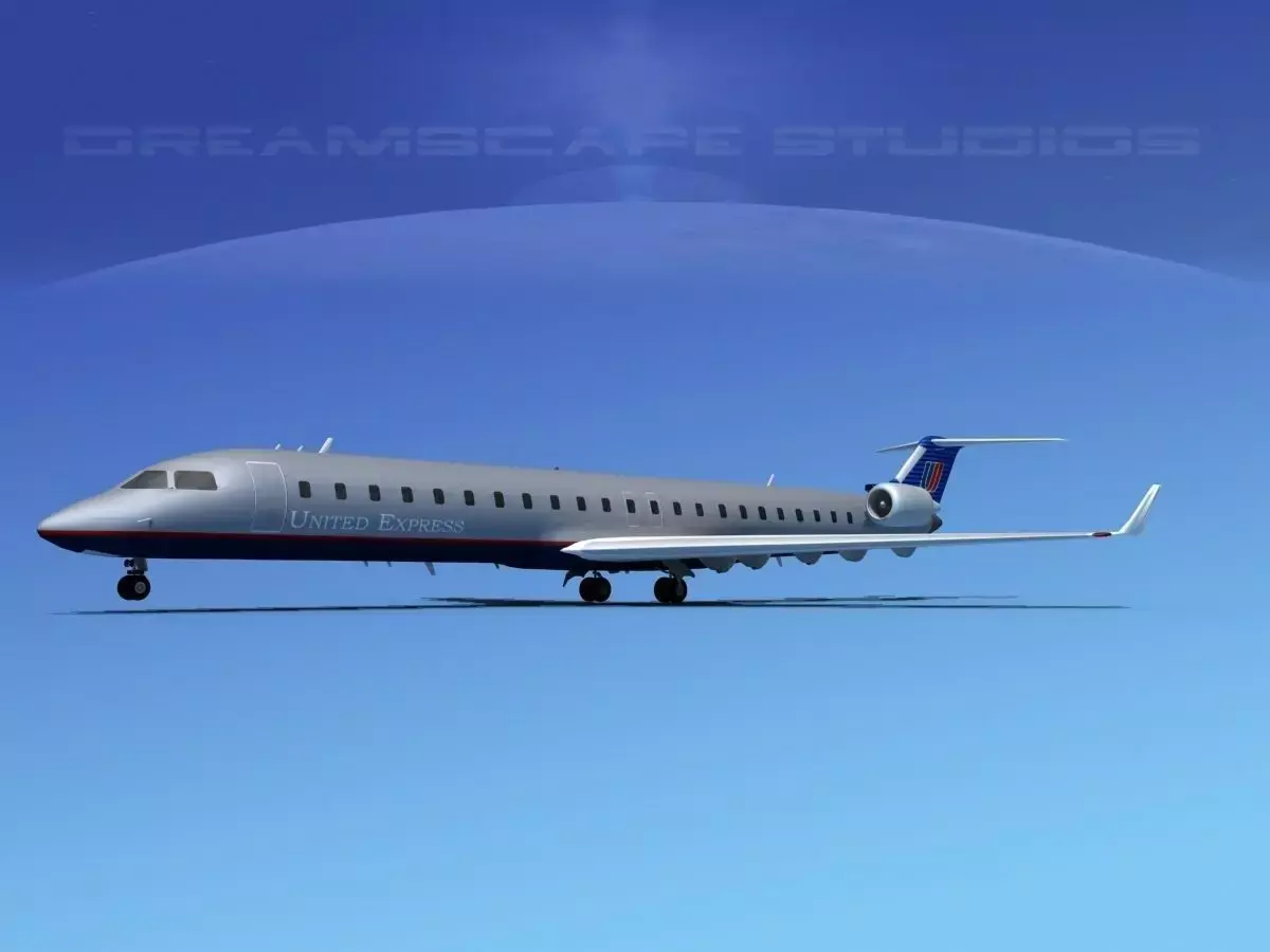 Bombardier CRJ900 United Express 1 3D model