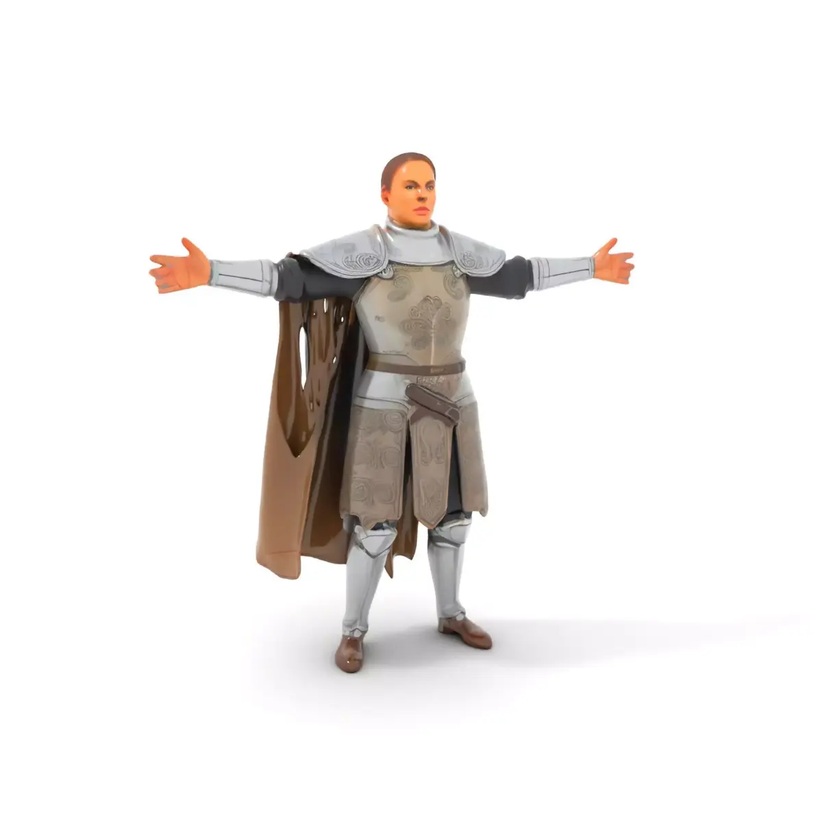 Medieval Knight Armor model pack with textured detailing Low-poly 3D model