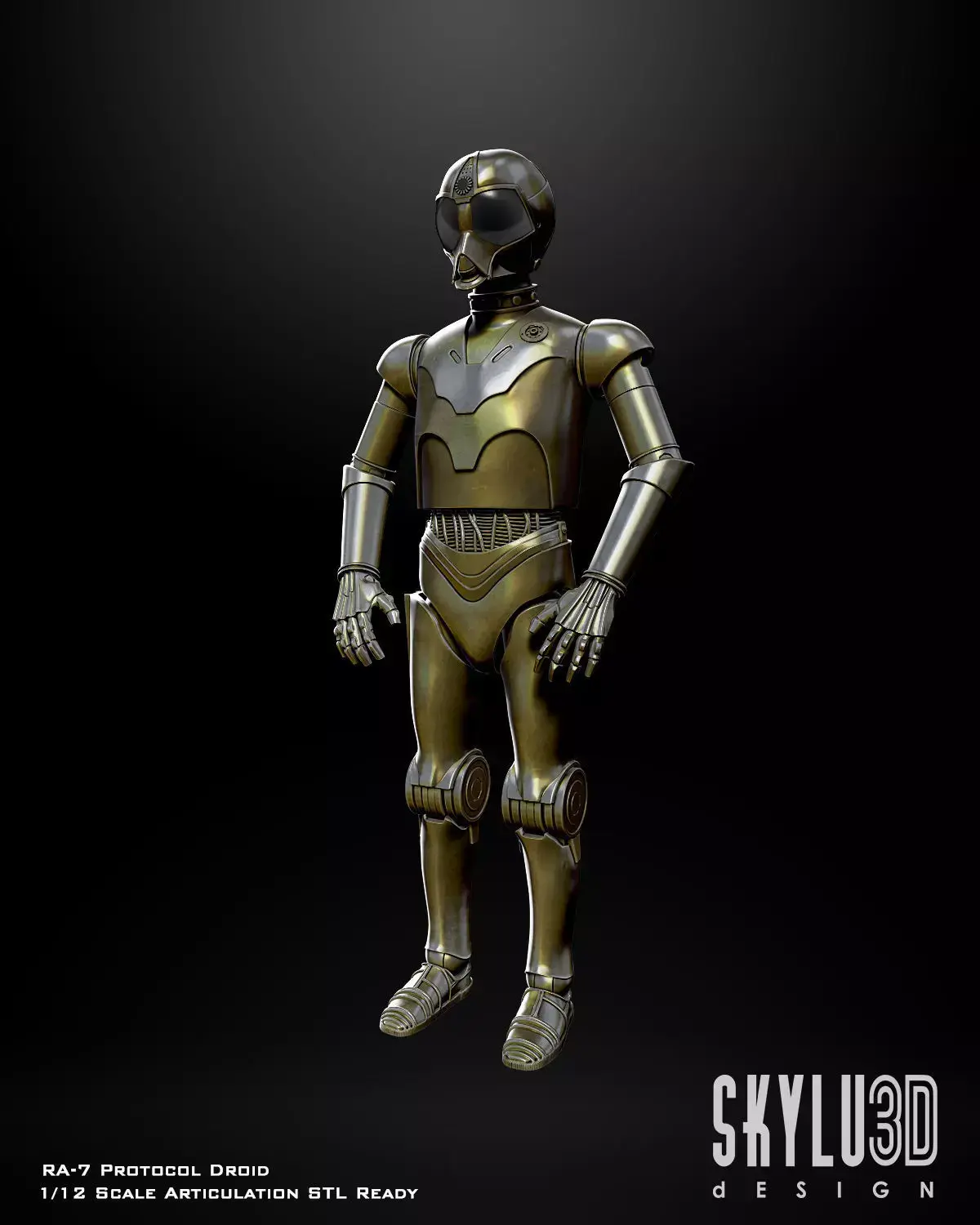 Death Star Droid One12 Scale Articulation STL Files 3D print model