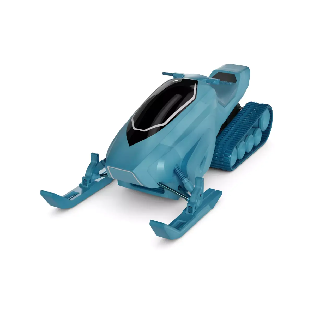6 Wheel Snowmobile 3D model