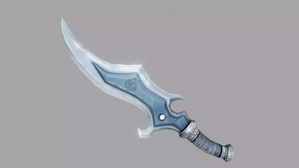 Dagger sword Low-poly 3D model 6
