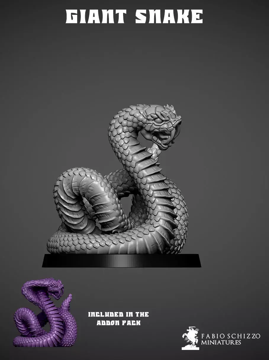 Giant Snake 3D print model