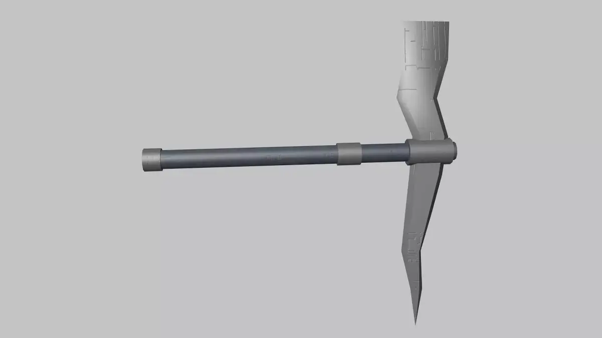 Game-ready Sci-fi Dagger Low-poly 3D model
