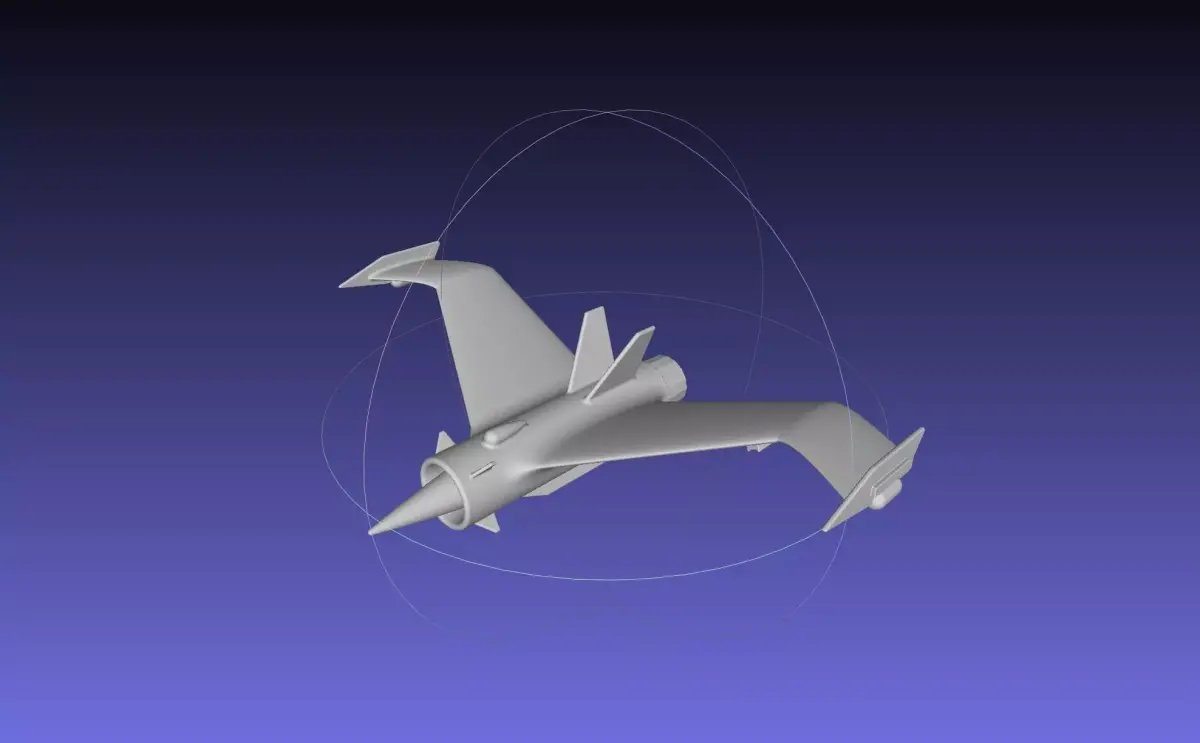 V-Plane Airbreathing Rocket Booster 3D print model
