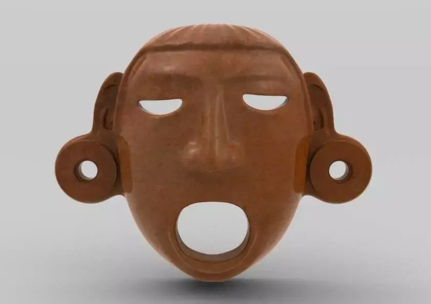 Aztec Mask Xipe-Totec 3D model
