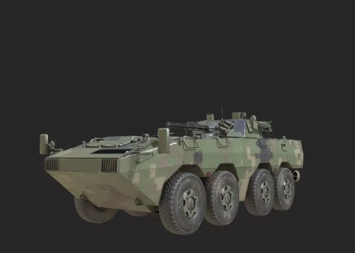 4 coatings of PLA Army ZBL09 ZBL-09 Infantry Fighting Vehicle Low-poly 3D model