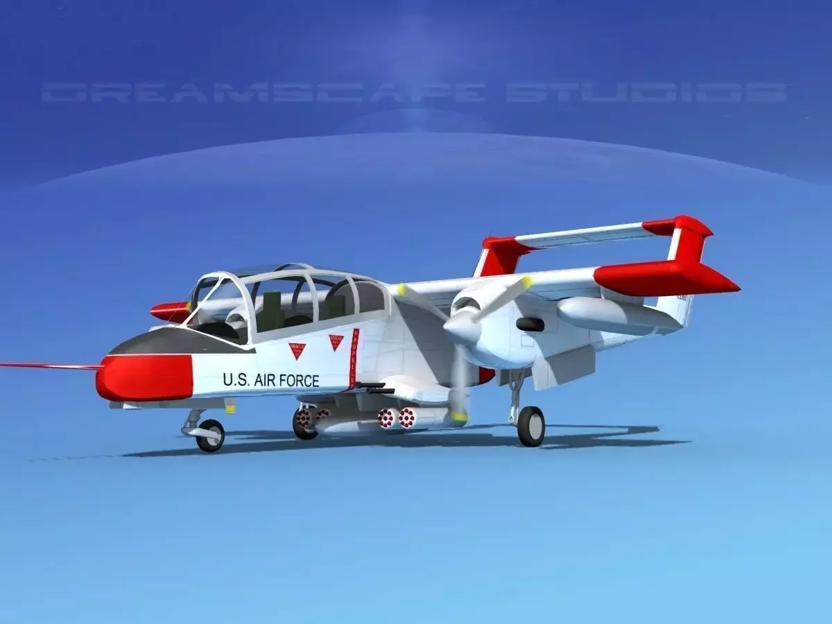 Rockwell OV-10 Bronco USAF 1 3D model